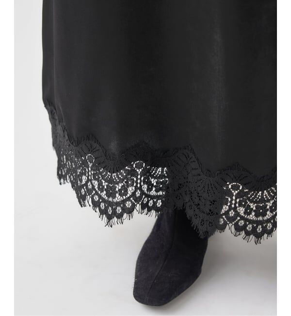 IENA「サテンレーススカート」|スカート|