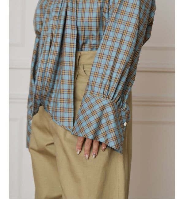 IENA LA BOUCLE「IENA LA BOUCLE コットンフロンタブルボウタイブラウス」|シャツ・ブラウス|