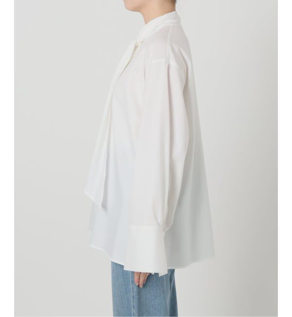 IENA LA BOUCLE「IENA LA BOUCLE コットンフロンタブルボウタイブラウス」|シャツ・ブラウス|