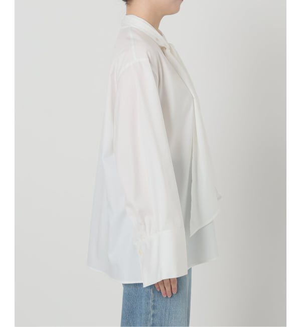 IENA LA BOUCLE「IENA LA BOUCLE コットンフロンタブルボウタイブラウス」|シャツ・ブラウス|