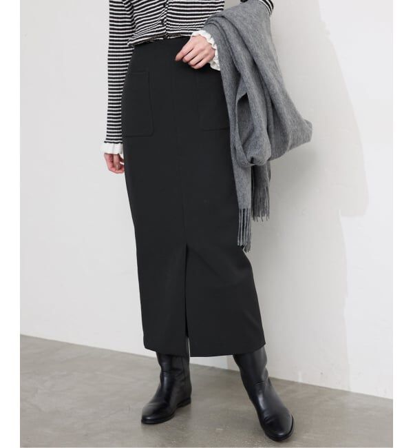 SLOBE IENA「ダブルクロスタイトスカート」|スカート|