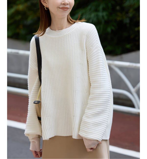 SLOBE IENA「バルキーコットンプルオーバー」|ニット・セーター|