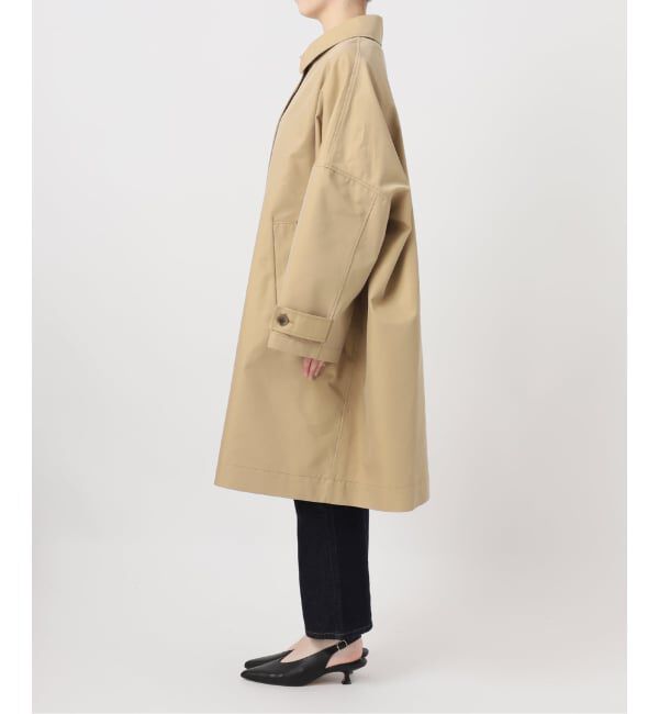 SLOBE IENA「《ネイビーのみWEB限定/予約》ドルマンスリーブコート」|ステンカラーコート|