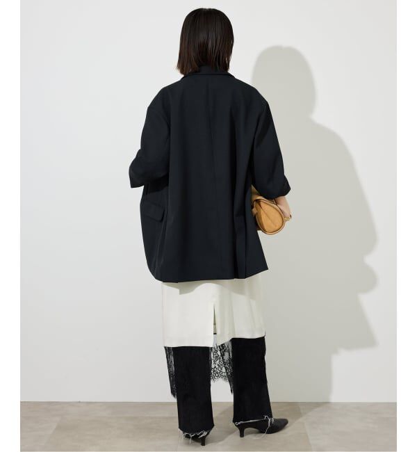 SLOBE IENA「《WEB限定カラー有り/追加予約》レースサテンワンピース」|ワンピース|