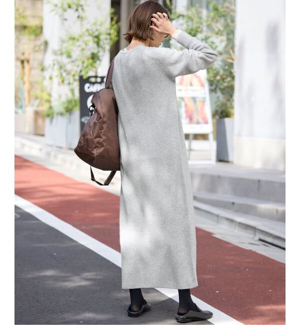 SLOBE IENA「エアリーヘンリーニットワンピース」|ワンピース|