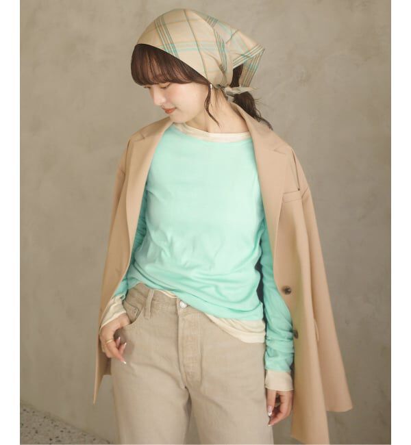 SLOBE IENA「《追加》miller SLOBE別注 SHEER RIB クルーネック」|Tシャツ・カットソー|