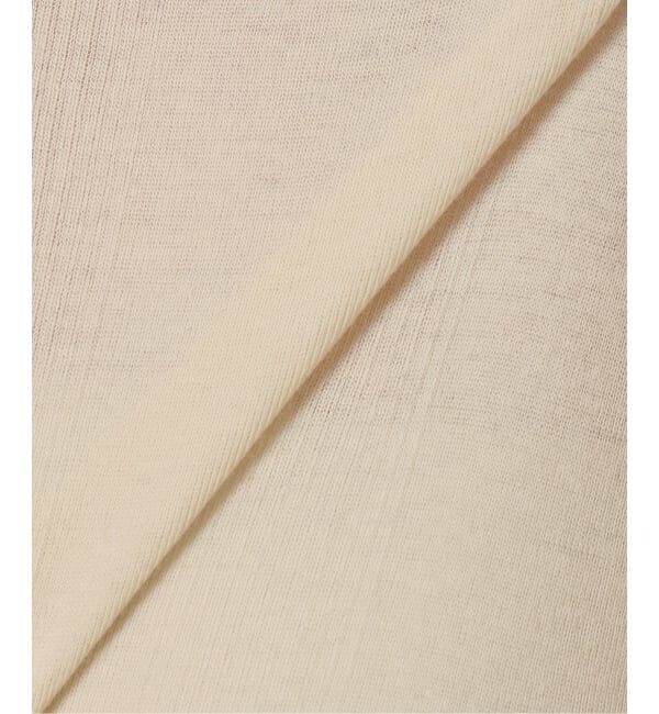 SLOBE IENA「《追加》miller SLOBE別注 SHEER RIB クルーネック」|Tシャツ・カットソー|