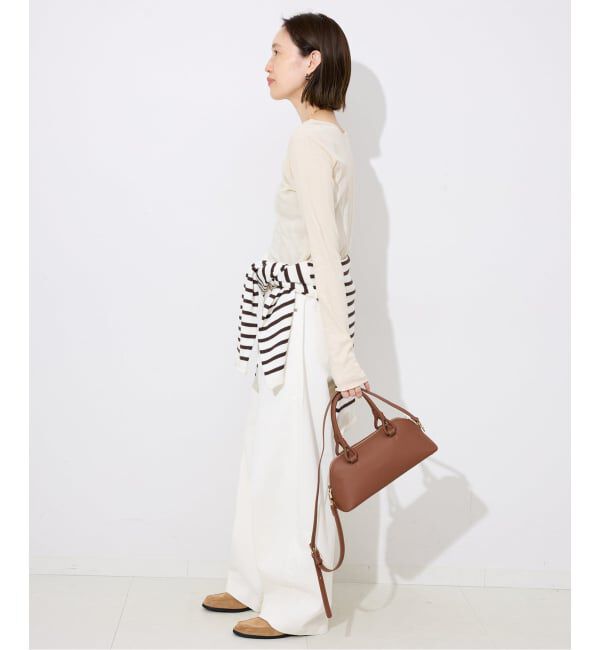 SLOBE IENA「《追加》miller SLOBE別注 SHEER RIB クルーネック」|Tシャツ・カットソー|