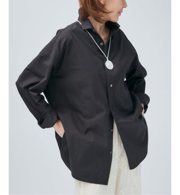 VERMEIL par iena「TICCA ティッカ 別注スクエアビッグシャツ uni 0261401012」|シャツ・ブラウス|ブラウン