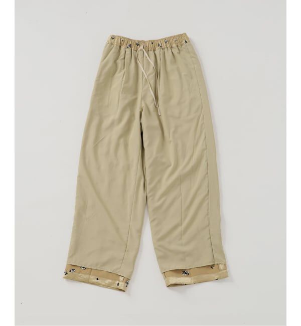 SLOBE IENA「《予約》flower刺繍サテンイージーパンツ」|その他|