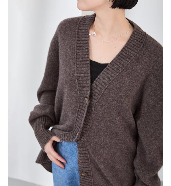 VERMEIL par iena「TOQUE トック アルパカウール縮絨ニットカーディガン 778591083」|カーディガン|