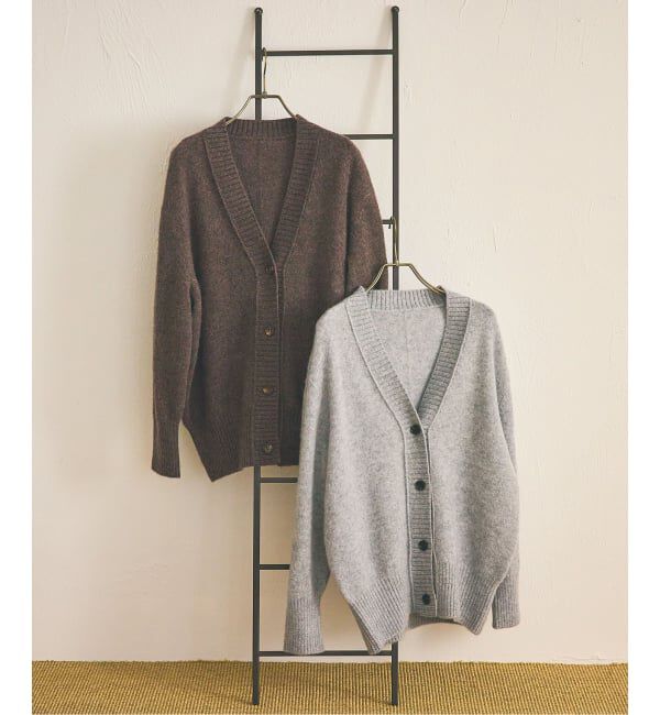 VERMEIL par iena「TOQUE トック アルパカウール縮絨ニットカーディガン 778591083」|カーディガン|
