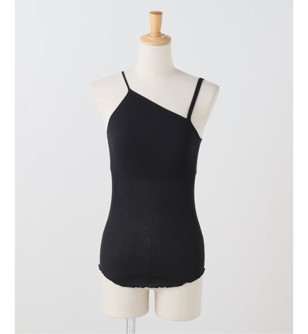 IENA LA BOUCLE「HAKUJI/ハクジ Twist cotton bra tank cami H232695」|Tシャツ・カットソー|ブラック