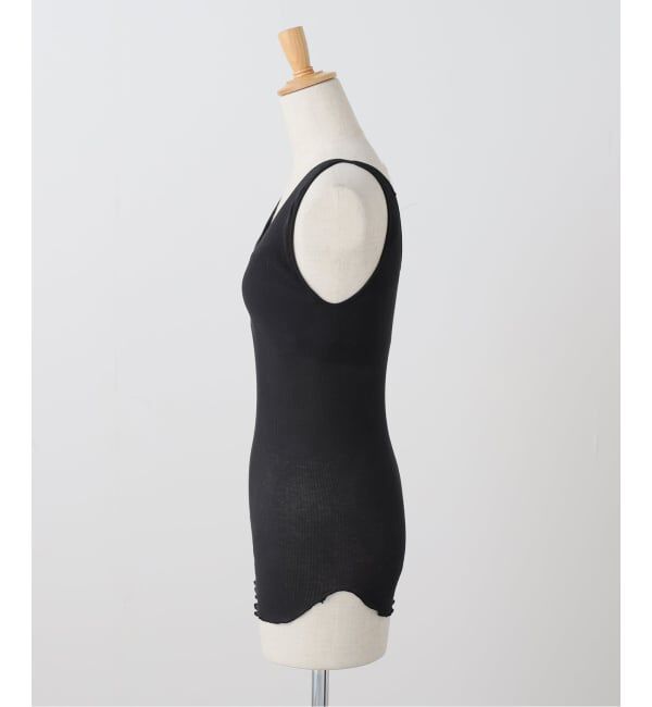 IENA LA BOUCLE「HAKUJI/ハクジ TWIST COTTON Vネック タンクトップ H232697」|タンクトップ|