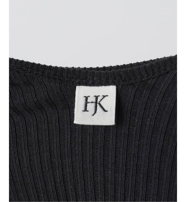 IENA LA BOUCLE「HAKUJI/ハクジ TWIST COTTON Vネック タンクトップ H232697」|タンクトップ|