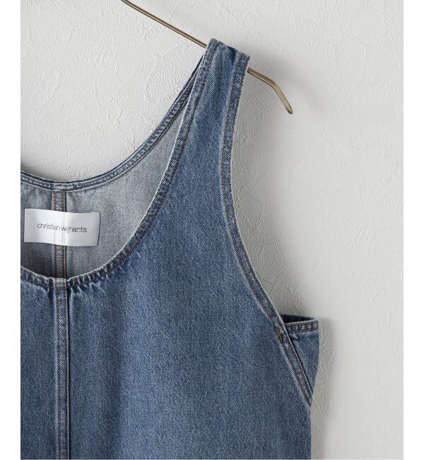 IENA LA BOUCLE「CHRISTIAN WIJNANTS/クリスチャンワイナンツ CW TRALOS DENIM TOPS 8649  BLUE DEN」|タンクトップ|