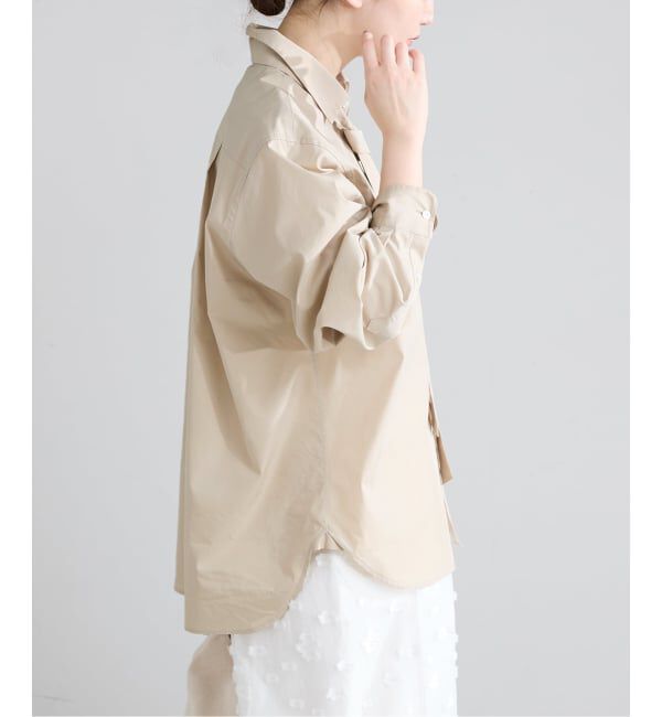 IENA「T/C タイ付きプレーンシャツ」|シャツ・ブラウス|