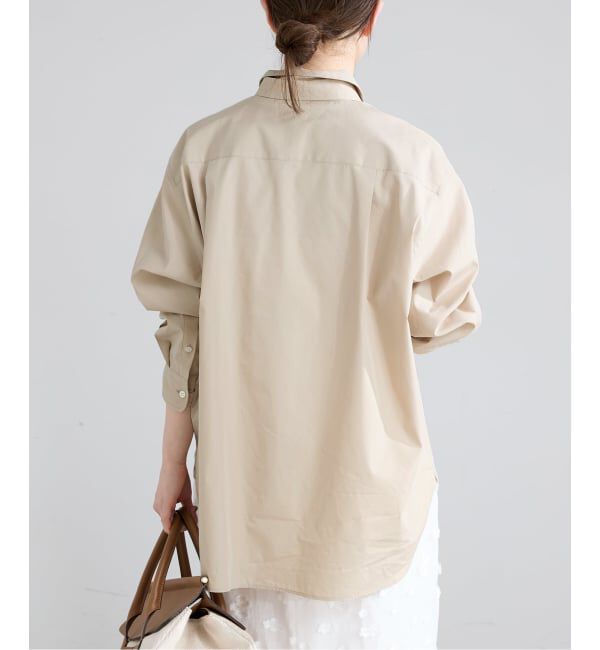 IENA「T/C タイ付きプレーンシャツ」|シャツ・ブラウス|