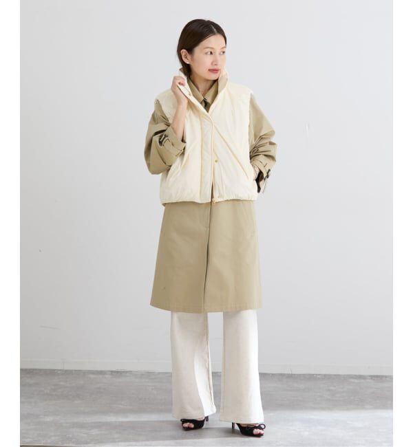 IENA「撥水ウォッシャブル中綿ベスト」|ダウン|