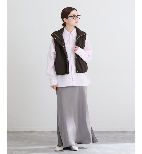 IENA「撥水ウォッシャブル中綿ベスト」|ダウン|