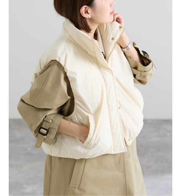 IENA「撥水ウォッシャブル中綿ベスト」|ダウン|