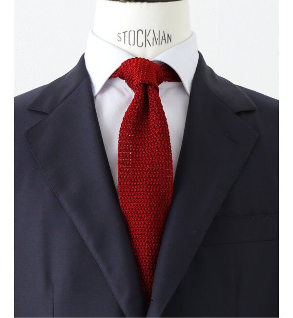 EDIFICE「PB ニットタイ プレーン」|ネクタイ・蝶ネクタイ|レッド