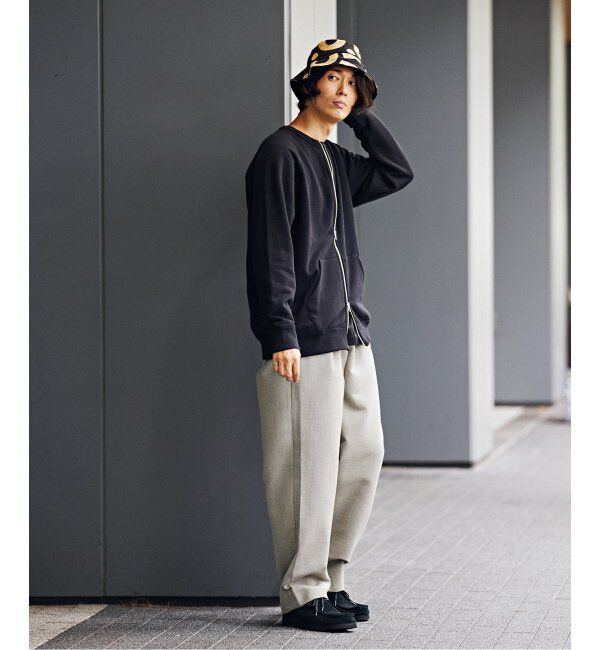 EDIFICE「【LOOPWHEELER for LOWERCASE】ライトツリウラケ ZIPカーディガン」|カーディガン|