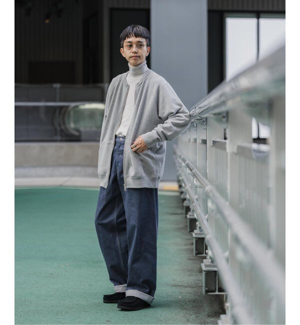 EDIFICE「【LOOPWHEELER for LOWERCASE】ライトツリウラケ ZIPカーディガン」|カーディガン|