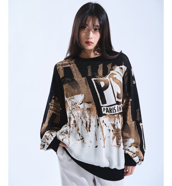 Paris Saint-Germain「【Paris Saint-Germain / パリ・サン＝ジェルマン】 JP Photograph JQ KNIT」|ニット・セーター|