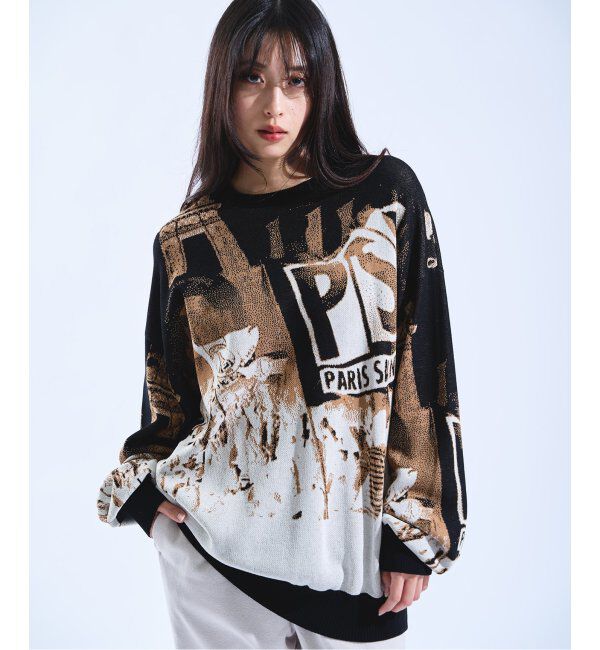 Paris Saint-Germain「【Paris Saint-Germain / パリ・サン＝ジェルマン】 JP Photograph JQ KNIT」|ニット・セーター|