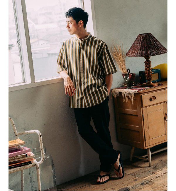 EDIFICE「ISLAND SLIPPER(アイランドスリッパ) 別注クロコ ナローストラップサンダル」|サンダル|