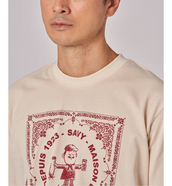 EDIFICE「GIFT SHOP (ギフトショップ) 別注 Savy T shirt Bandana」|Tシャツ・カットソー|