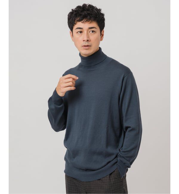 EDIFICE「14ゲージ ウール タートルネックニット」|ニット・セーター|
