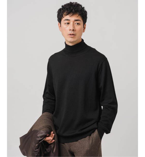 EDIFICE「14ゲージ ウール タートルネックニット」|ニット・セーター|