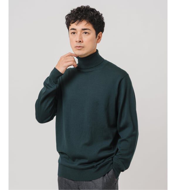 EDIFICE「14ゲージ ウール タートルネックニット」|ニット・セーター|