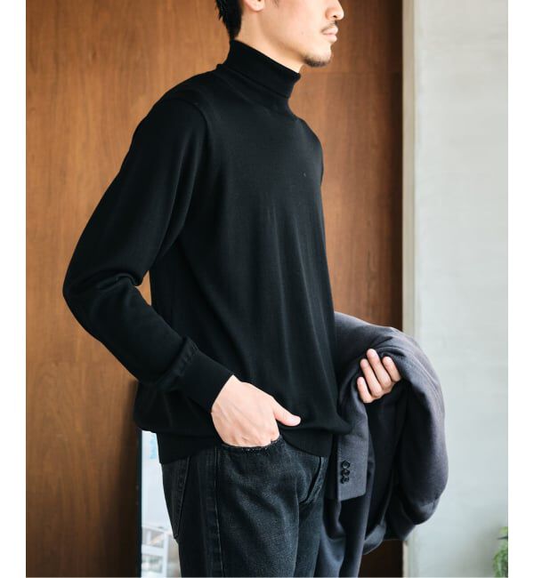 EDIFICE「14ゲージ ウール タートルネックニット」|ニット・セーター|