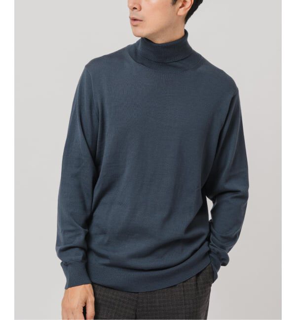 EDIFICE「14ゲージ ウール タートルネックニット」|ニット・セーター|グレーA