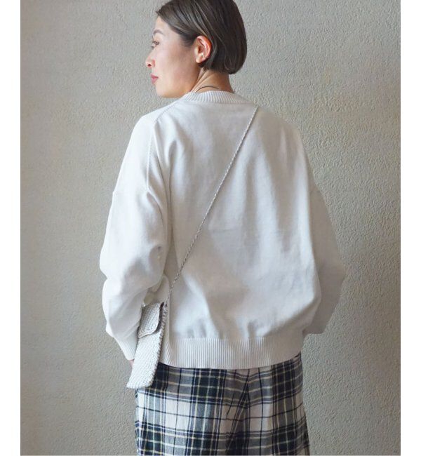 journal standard luxe「C/Caテンジク クルーネックプルオーバー」|ニット・セーター|ホワイト