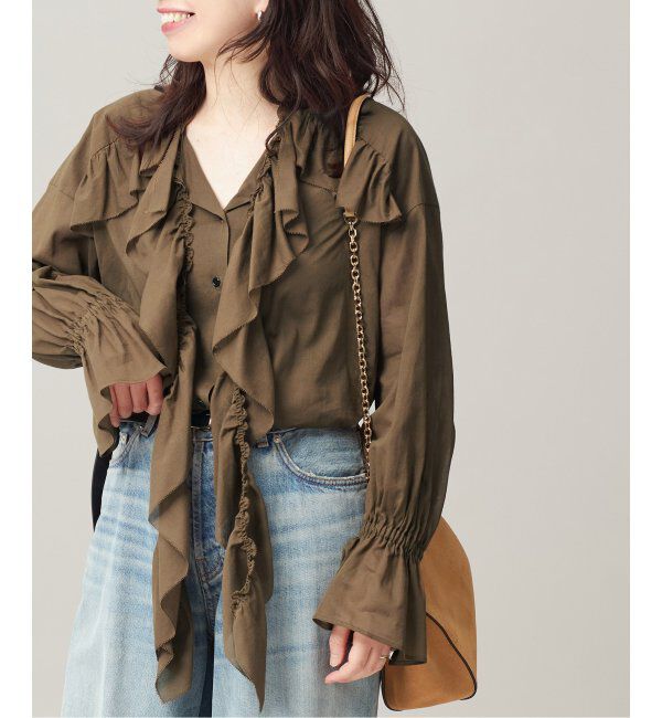 journal standard L'essage「80ボイルフリルシャツ」|シャツ・ブラウス|