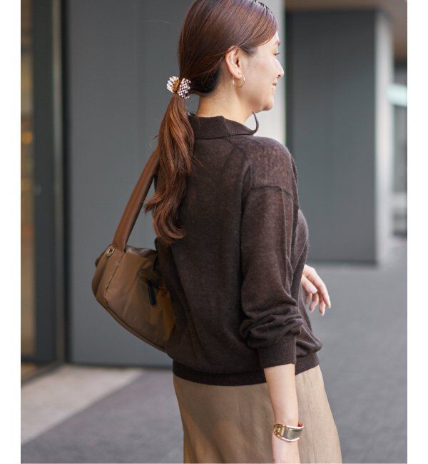 JOURNAL STANDARD「シアーアルパカMIXニットポロ シャツ」|ニット・セーター|