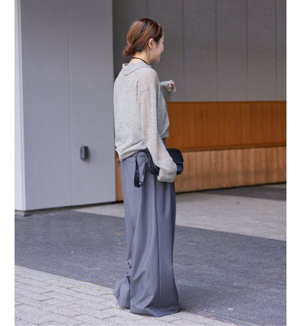 JOURNAL STANDARD「シアーアルパカMIXニットポロ シャツ」|ニット・セーター|