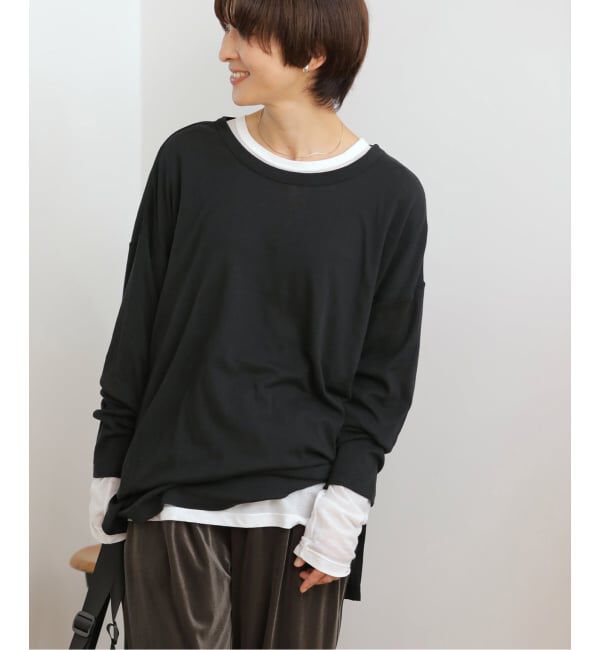 JOURNAL STANDARD relume「《追加3》別注【MILLER/ミラー】 Light Prib L/S：カットソー」|Tシャツ・カットソー|ブラック