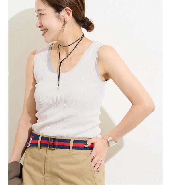 JOURNAL STANDARD「《追加4》Uネックニットタンク」|タンクトップ|ナチュラル