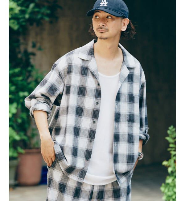 JOURNAL STANDARD relume「FIVE BROTHER /ファイブブラザー 別注 オンブレチェック シャツ」|シャツ・ブラウス|ブラック