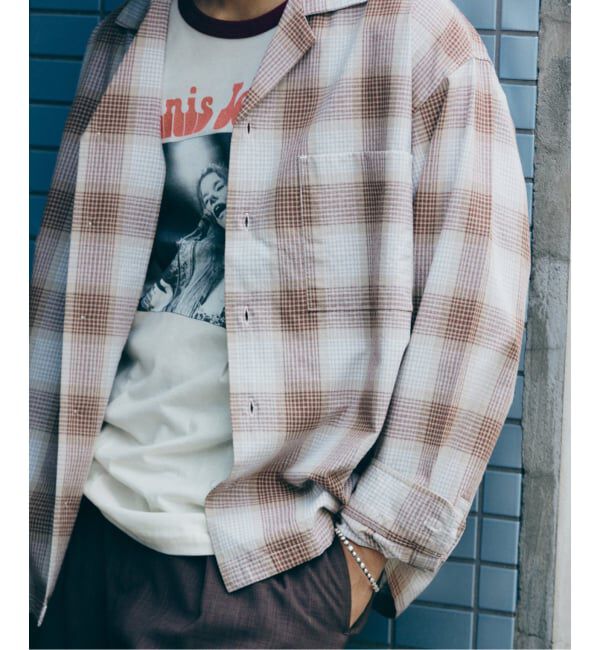 JOURNAL STANDARD relume「FIVE BROTHER /ファイブブラザー 別注 オンブレチェック シャツ」|シャツ・ブラウス|