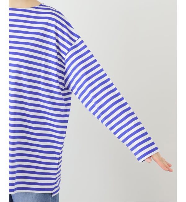 journal standard luxe「コットンボーダー ボートネックプルオーバー」|Tシャツ・カットソー|