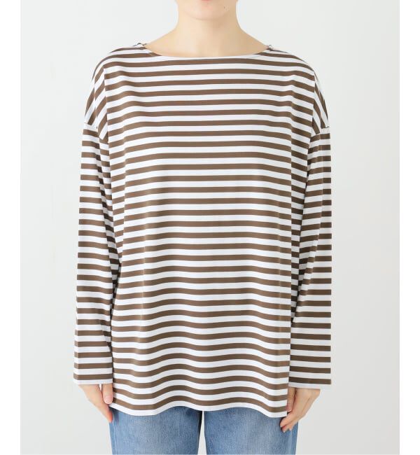 journal standard luxe「コットンボーダー ボートネックプルオーバー」|Tシャツ・カットソー|
