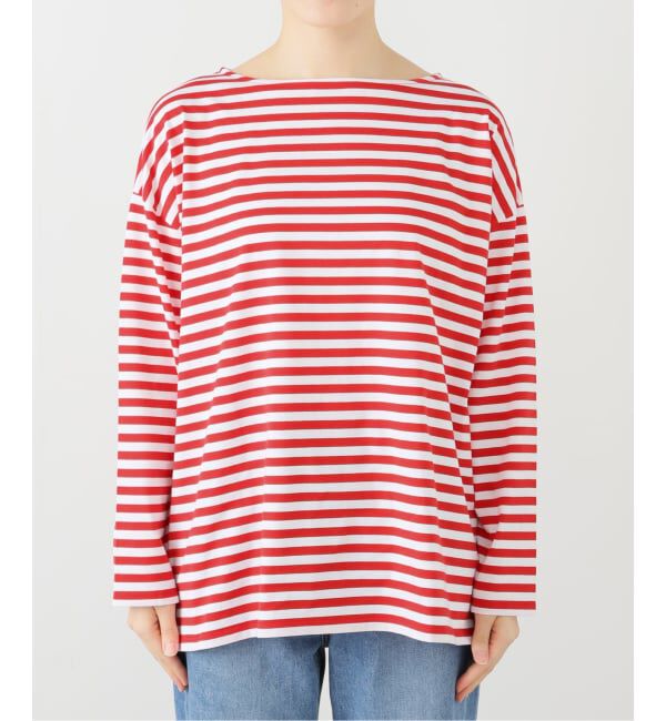 journal standard luxe「コットンボーダー ボートネックプルオーバー」|Tシャツ・カットソー|