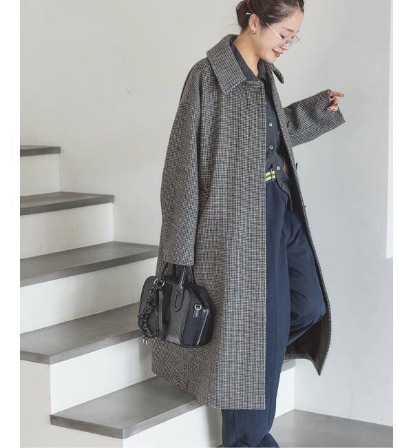 JOURNAL STANDARD「《追加》スーパー140ビーバーステンカラーコート」|ステンカラーコート|ブラック B