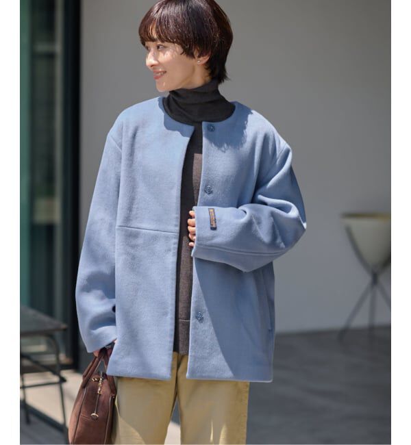 追加》スーパーファインビーバークルーネックコート（JOURNAL STANDARD